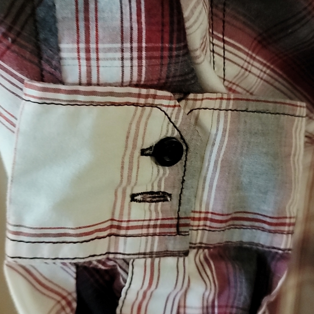 Carbon Size Large Button Down 60% Cotton 40% Poly - Picture 3 of 8